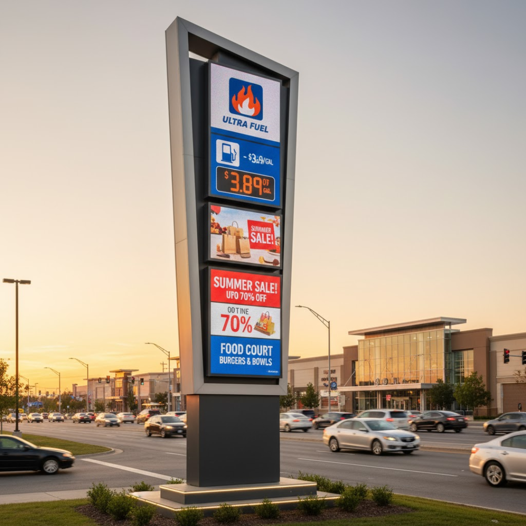 Digital Pole Signs