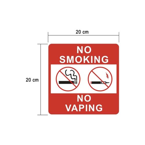 NO SMOKING NO VAPING Sign