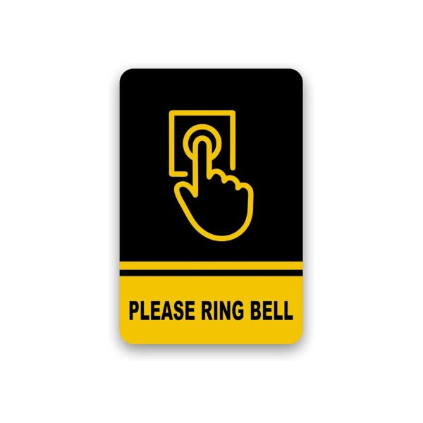 Please Ring The Bell Sign Printed vinyl sticker