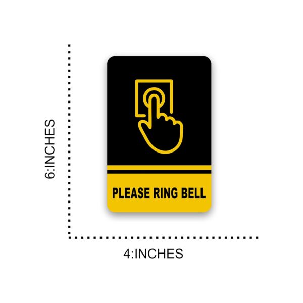 Please Ring The Bell Sign Printed vinyl sticker