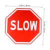 Slow safety Sign 30 cm dia 2mm aluminum with refelctive sheet printing