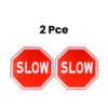 Slow safety Sign 30 cm dia 2mm aluminum with refelctive sheet printing