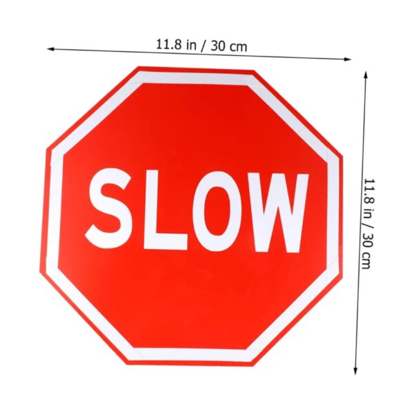 Slow safety Sign 30 cm dia 2mm aluminum with refelctive sheet printing