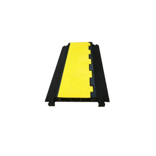 Specification Size: 900*500*70mm Channel Size: (W)60*(H)50mm*3pcs Material: Rubber Hump + PVC Cover Weight: 17.5kgs heavy duty cable protector.jpg Product Features 1) Slow down drivers in the parking lot or protect cables or pipe at the facility. 2) Protect your hoses, pipes, cables, wires and power extension cords. 3) Recycled rubber for endurance that will not warp, chip or crack. 4) Black rubber base with yellow PVC lid to increase safety and visibility 5) Maintenance free, and easy to install. 6) Home and industrial applications in parking lots, warehouses, hotels, schools or events. 7) Ideal for indoor and outdoor. 8) Quickly set up as temporary solution. Easy permanent installation.