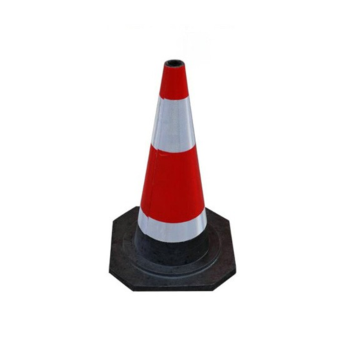 50cm Recycled Rubber Soft Traffic Warning Cone