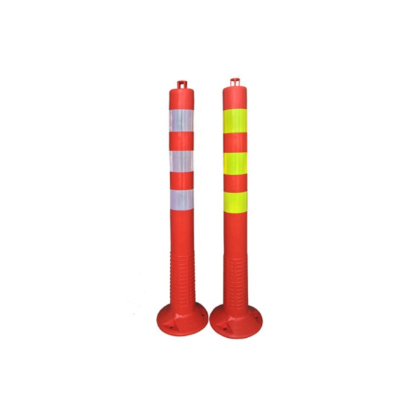 85cm Reflective PVC Parking Barrier Post with Hand Loop