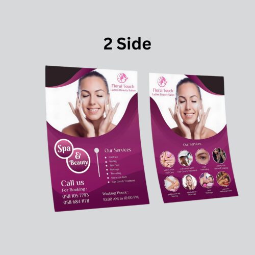 A3 Flyer Glossy paper with 4 Color Print 2 Side