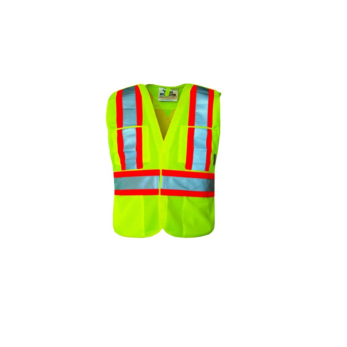 Lime ANSI Class 2 Poly Mesh Safety Vest