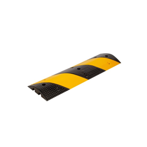 Rubber Road Speed Bump with 2 Cable Channels