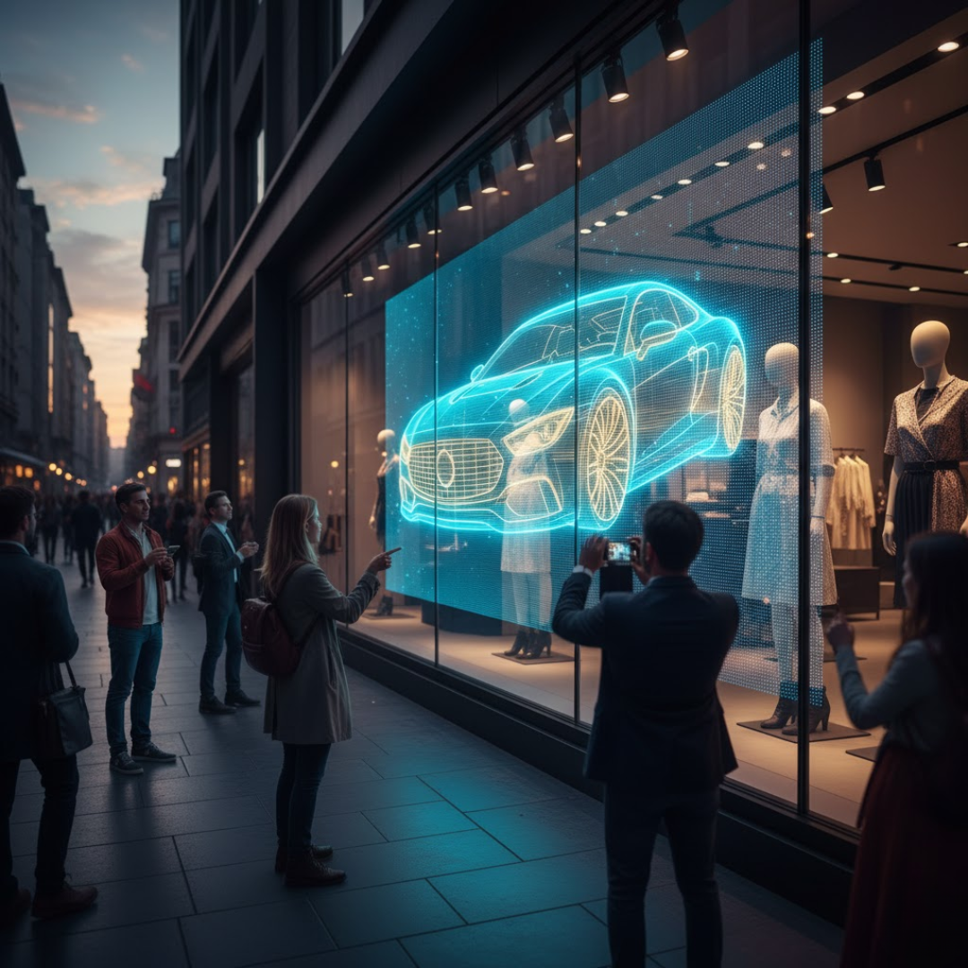 Digital signage 27 Transparent LED Screens